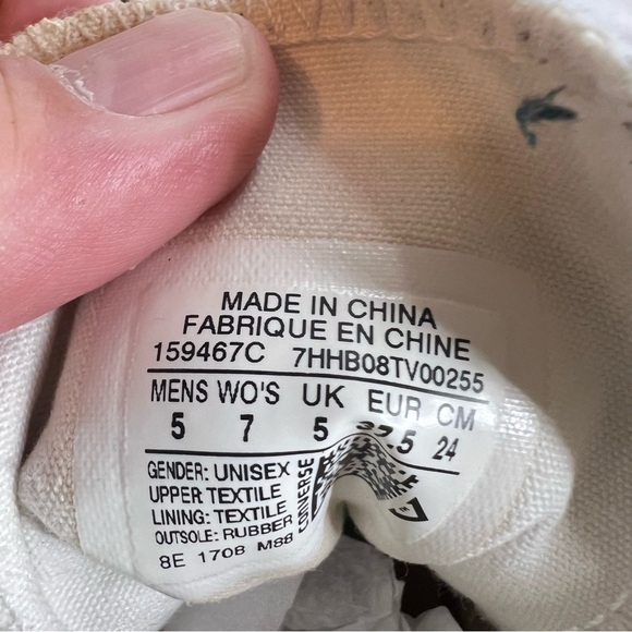 Converse Black and White Fuzzy Zebra High-Tops - Picture 5 of 8